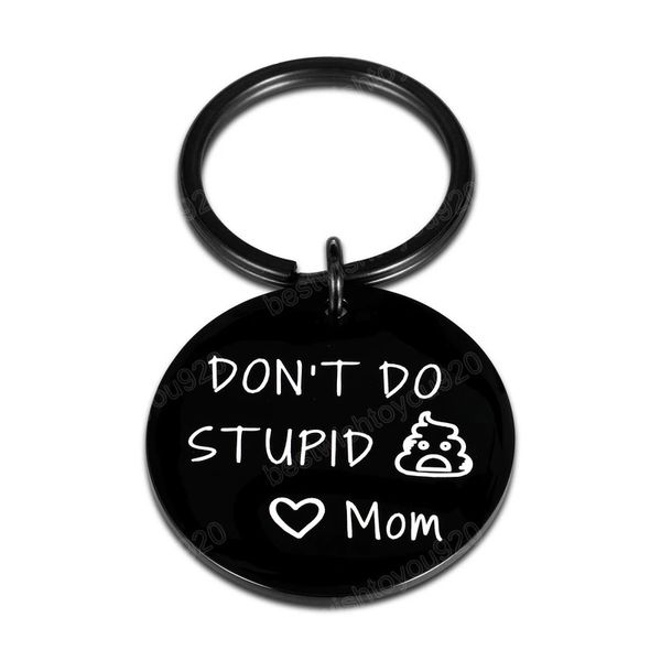 Schlüsselanhänger „Sohn Tochter von Mutter Mutter machen keine Geburtstagsgeschenke für Jungen, Mädchen, Kinder, Teenager“, Metall-Schlüsselanhänger