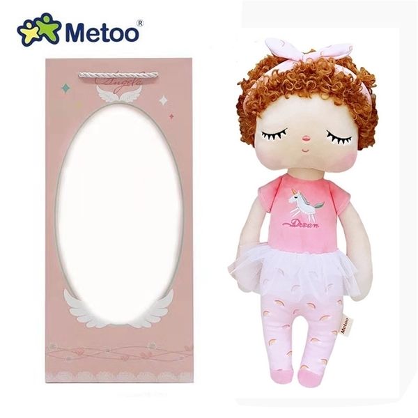 34cm kutulu bebek doldurulmuş oyuncaklar peluş hayvanlar çocuklar için oyuncaklar çocuklar için erkek çocuklar bebek yumuşak peluş oyuncaklar karikatür angela tavşan lj201126