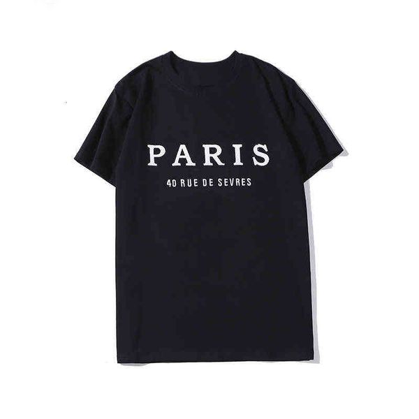 SS Herren Designer T-Shirt Mode Paris Männer Frauen Paare Casual T-Shirt Schwarz Weiß Stylist Shirts Größe S-XXLQV0G