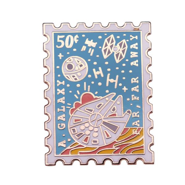 

creative pop enamel pin lapel badges brooch funny fashion jewelry, Blue