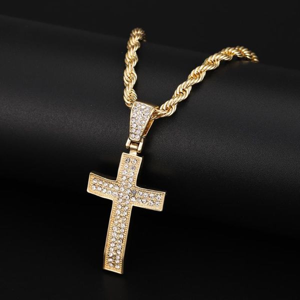 

pendant necklaces classic cross necklace men,minimalist stainless steel christianity faith jewelry,prayer gift for him, Silver