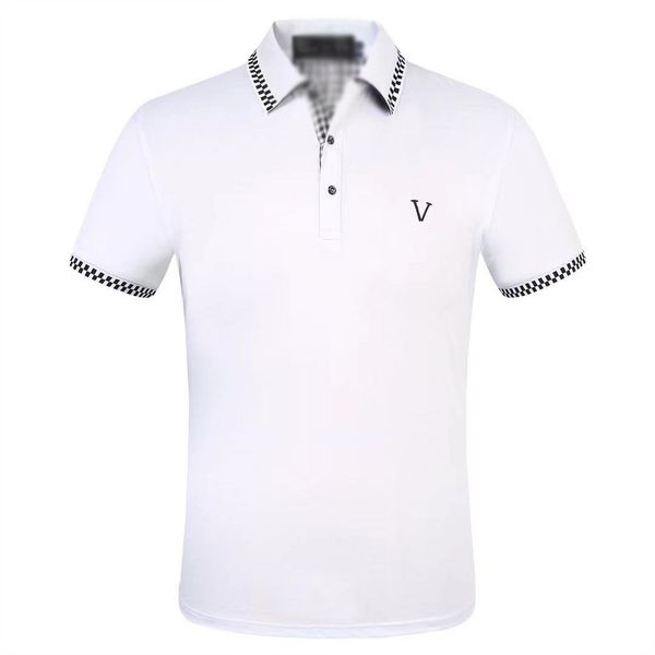 

summer mens stylist polo t shirt luxury tshirt shirts italy men clothes short sleeve fashion casual mens t-shirt sian size m-3xl, White;black
