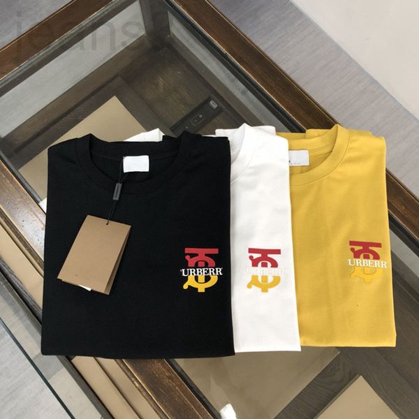 

men's t-shirts designer european fashion brand summer color letter glued short sleeve t-shirt men's slim round neck half r6k5, White;black