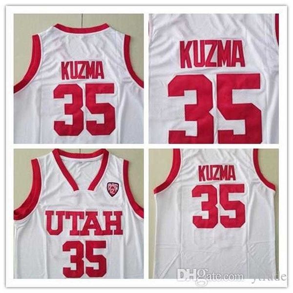 

xflsp new kyle kuzma jerseys utah college basketball #35 kyle kuzma 100% stitched jerseys mens size s, Black