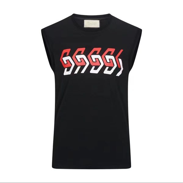 

2022 new designer's men's wear tee cotton summer street skateboard mens sleeveless vest t-shirt men women short sleeves casual tee, White;black
