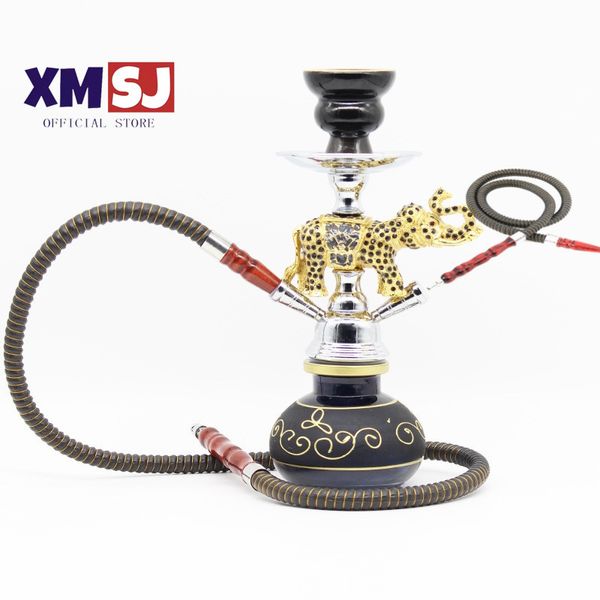 Arabische Elefanten-Wasserpfeife mit Shisha-Box, Nargile Sheesha Narguile Chicha Cachimbas, Wasserpfeife, Shisha-Wasserpfeife-Set, Zubehör