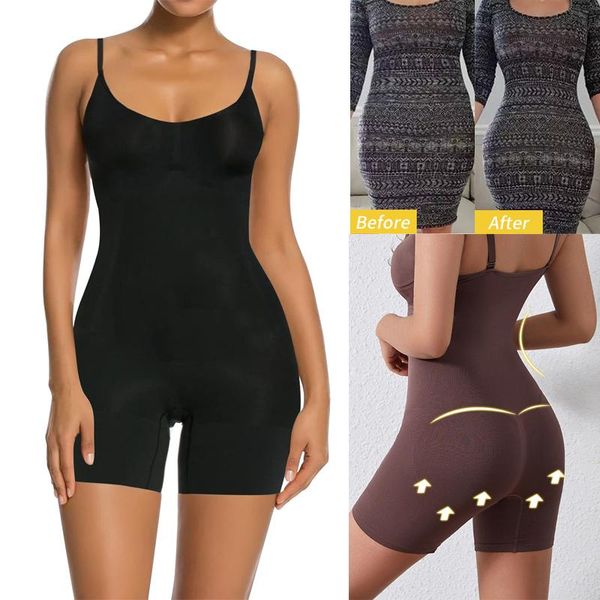 Intimo modellante da donna Fajas Body a metà coscia Tummy Control Compressione Shapewear per le donne Senza cuciture Full Body Shaper Waist Trainer BuLifter Slim