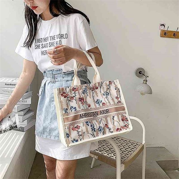

canvas fashion one shoulder tote bag fashion commuter portable shopping bag 80% off outlet online