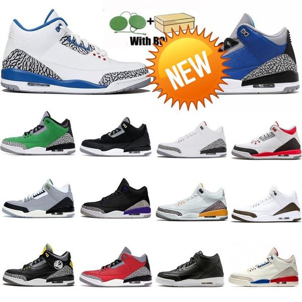 

designer 3s basketball shoes 3 midnight navy university blue black racer fragment court purple cool grey unc tinker mens sports trainers m