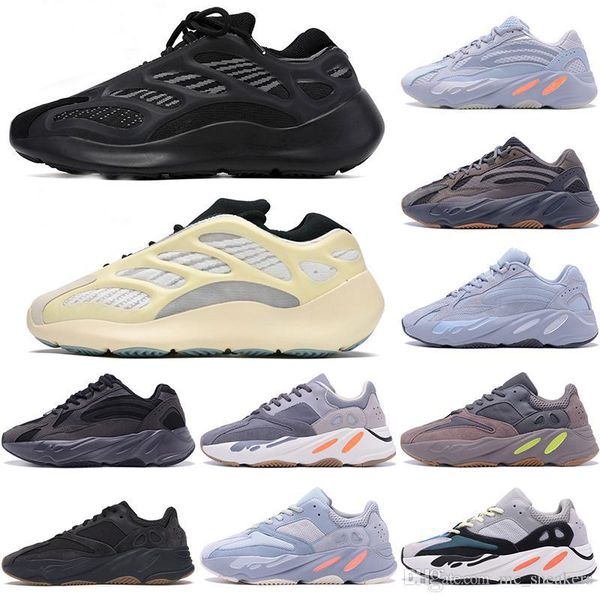 

discount 700v3 azael white glow mens west carbon luminous 700 v3 runner running sports sneakers shoes with box size 36-47 llj, Black