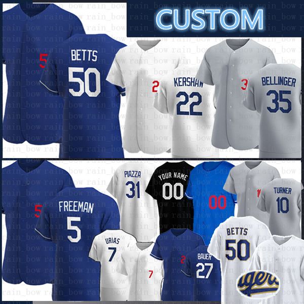 

custom los angeles baseball jersey mookie betts cody bellinger clayton kershaw freddie an trea justin turner julio urias a.j. pollock zach m, Blue;black