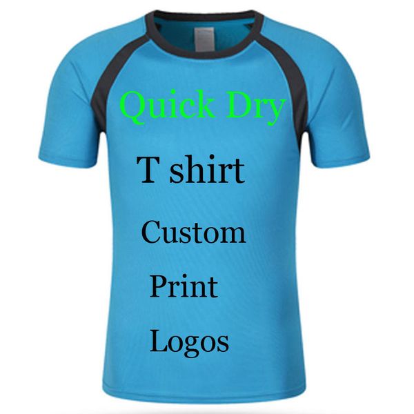 Maglietta ad asciugatura rapida Maglia traspirante traspirante Top personalizzati Stampa ricamata Fai da te Personalizzati Nomi Poly Cycling Tee s 220609