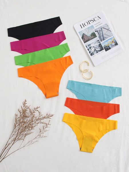 

7pack no show panty i0ug#, Black;red