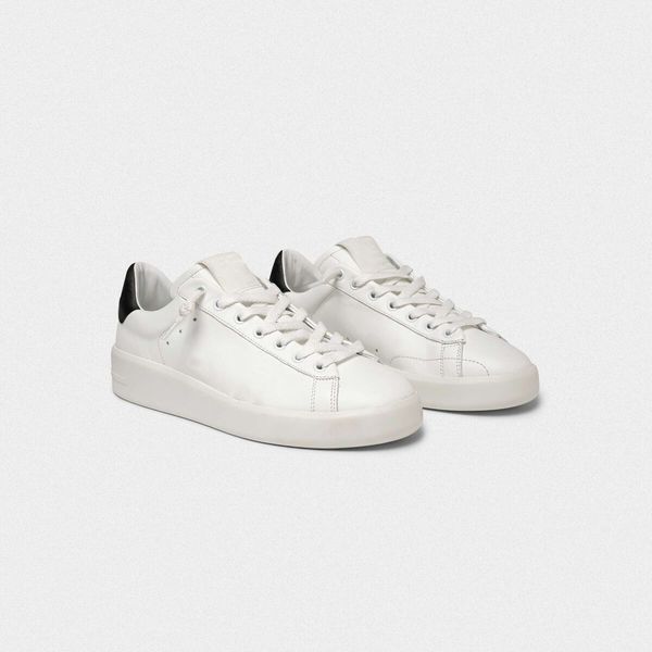 

couples casual shoes designer luxury purestar sneakers with black heel tab italian retro handmade small dirty shoes