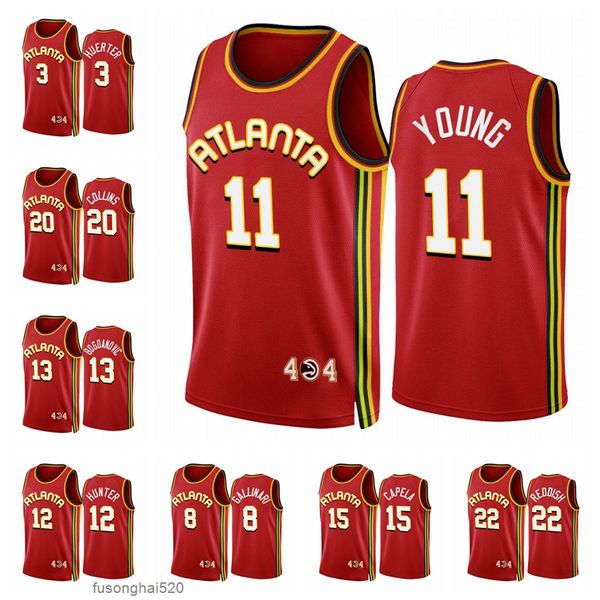 

atlanta''hawks''men trae young john collins bogdan bogdanovic deandre hunter kevin huerter danilo gallinari clint capela, Black