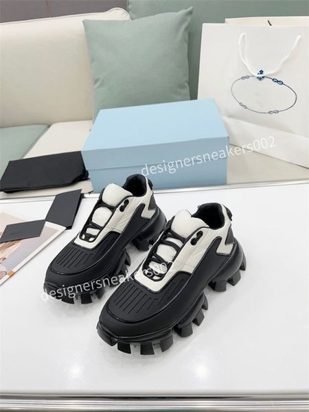 

2022 men women luxurys designers shoes white printed calf leather casual shoe trainers pink blue runner rx220501, Black