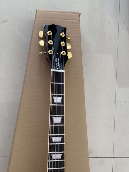

quality jimmy page no.1 electric guitar one piece body&neck frets binding