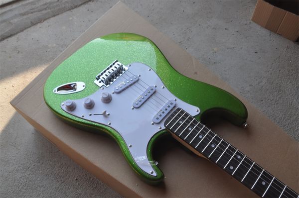 Guitarra verde de cor de panela de pau-rosa de guitarra 22 Produtos entrega de preços de alta qualidade de guitarra de guitarra grátis