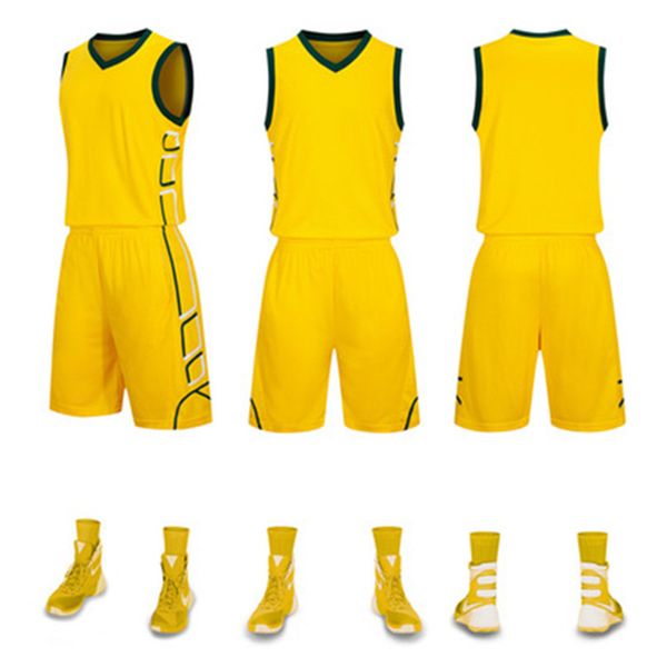 

s067 soccer jersey sport wears athletic outdoor apparel college, Black;yellow