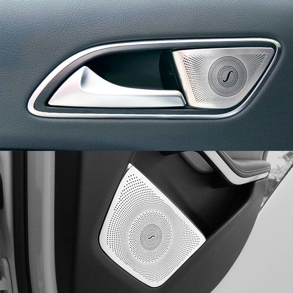 

car styling car audio speaker rear door loudspeaker trim cover for mercedes benz a gla cla class w176 x156 c117 auto accessories