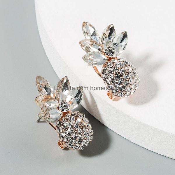 

fashion all match earrings stud jewelry woman dangle chandelier homes2007 creative summer small fresh pine female alloy inlaid color jllhzw, Silver