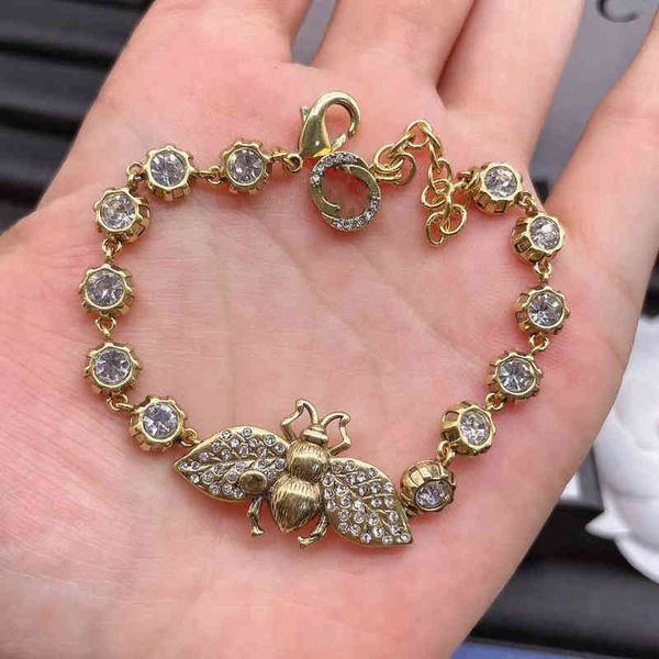 

fine 2022 new letter neck chain necklace red letter high version bracelet, Golden;silver