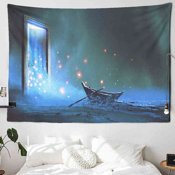 Tapestry Space Time Tunnel Fairytale Land Psychedelic Tapestry Room Decoration