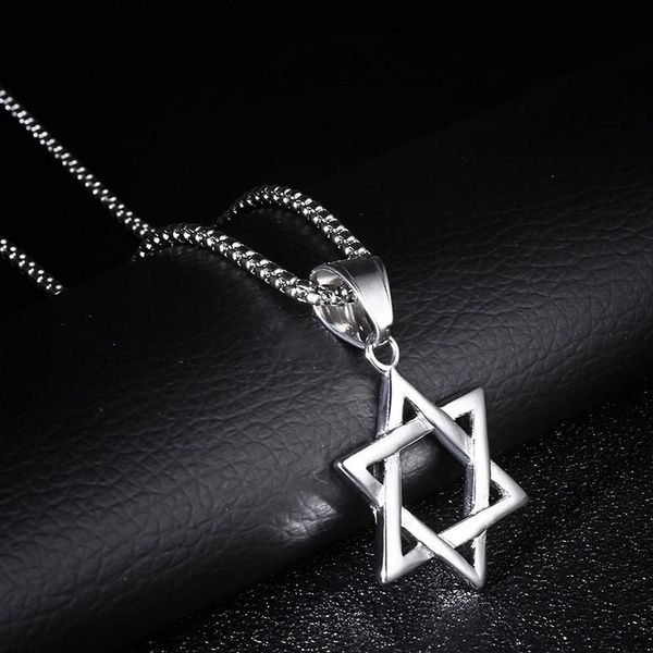 Collane con ciondolo Collane con ciondolo Collane con ciondolo RIR Je Magen Collana Stella di David UomoDonna Bat Mitzvah Regalo Israele Giudaica Gioielli ebraici Hanukkah Argento C