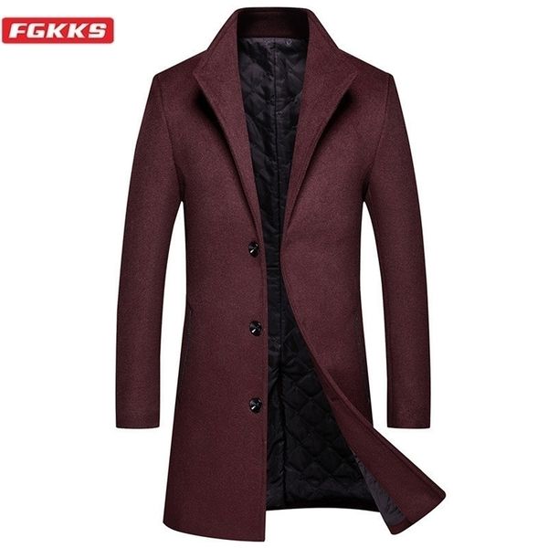 Mens Mens Mens Mens Slend Coat Corean Version мужчина Long S Теплый осенний зимний бренд формальный S LJ201110