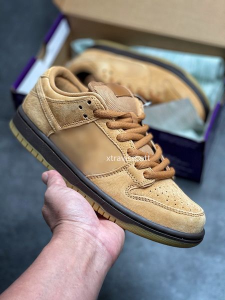 

shoes mens dnks low wheat mocha murky brown basketball shoe sports sneakers real leather color wheat/mocha/murky brown fast ship