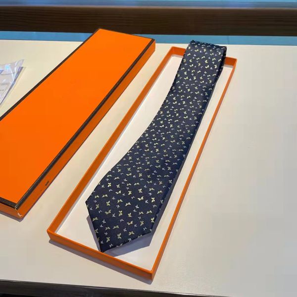 

WITH BOX Design Mens Ties Men Necktie Fashion Neck Tie Printed Luxurys Designers Business Cravate Neckwear Corbata Cravattino Male