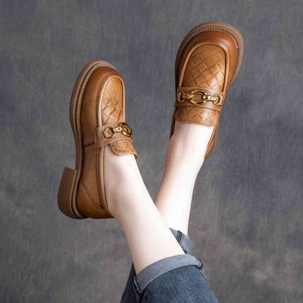 

sandals spring handsome british style cow leather cover foot flat heel single shoes women's lefu hvkl, Black