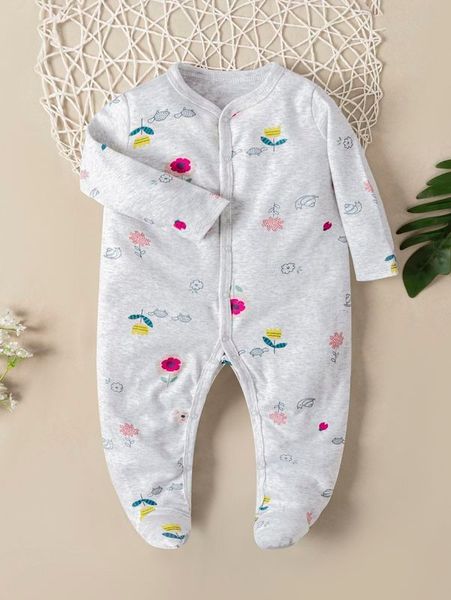 

baby girl's printed legged sleeping jumpsuit she, Blue