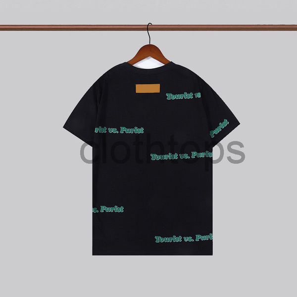 

black 2021ss spring and summer new high grade cotton printing short sleeve round neck panel t-shirt white size: m-l-xl--xxxl color: cx31c