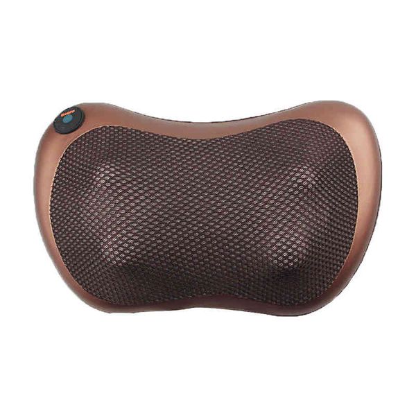 8D Testa Cuscino per massaggio elettrico Riscaldamento a infrarossi Massaggiatore per il collo Home Car Massaggio Shiatsu multifunzionale Rilassamento Macchina per il corpo 220507