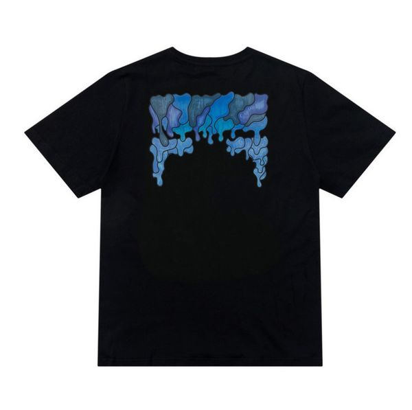 

classic brand mens t shirts offs summer designer women loose tees quality fashion t-shirt letter arrow oil painting black white tshirts lux, White;black
