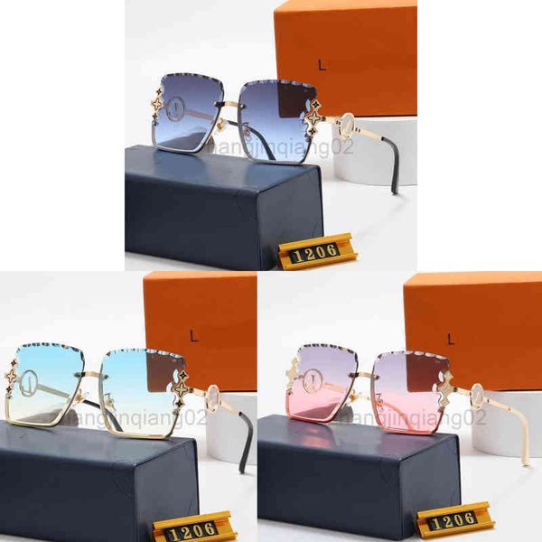 

designer l vs sunglass cycle luxurious fashion eyewear woman mens new style diamond cut edge personalized glasses counter original set box, White;black