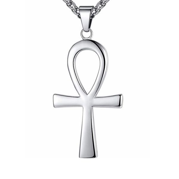 

stainless steel 316l pendants high polishing religious gold silver cross necklace agypt ancient egyptian the symbol of life mysterious life
