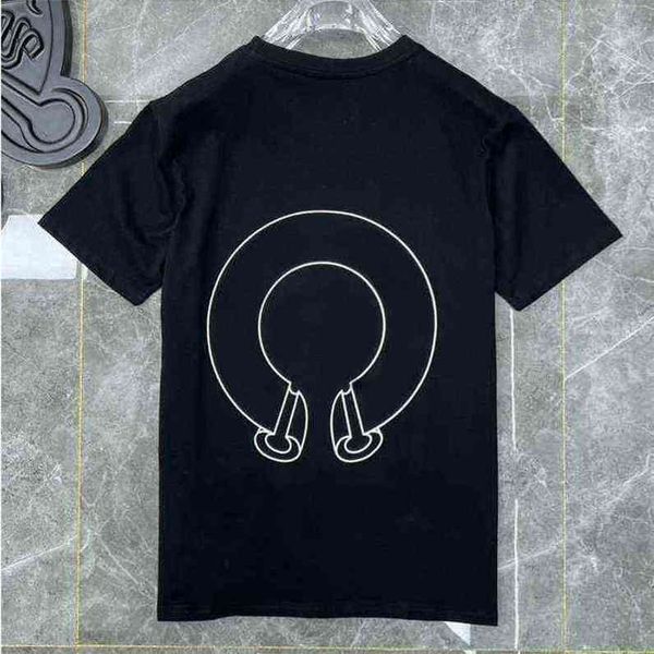 

ch classic t shirts short sleeves summer letter horseshoe sanskrit cross print sweatshirts t-shirts mens woman designer loose tees hj8o, White;black