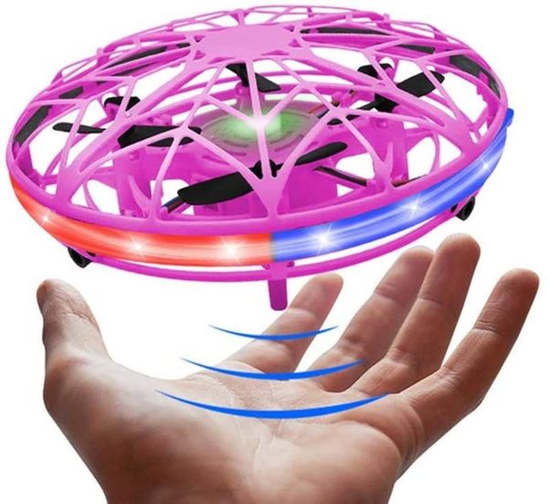 

roclub mini flying helicopter rc ufo dron aircraft boys hand controlled drone infrared rc quadcopter induction kids toys 220519