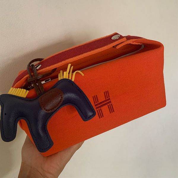 

lady makeup bag fashion women's zipper canvas large cosmetic toiletry storage handbag portable travel totebag organizer 220421