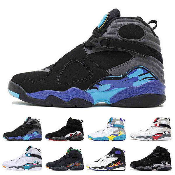 

valentines day aqua white black 8 8s men basketball shoes chrome countdown pack 3 peat viii mens trainers sports sneaker