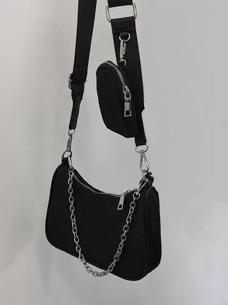 

hbp shoulder bag purse cardbag messenger bag handbag woman bags new designer bag texture fashion chain nylon cloth