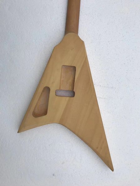 

diy flying v electric guitar without hardwares in stock w1455