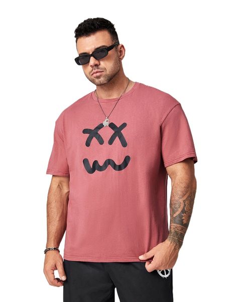 

extended sizes men cartoon graphic tee j5ej#, White;black