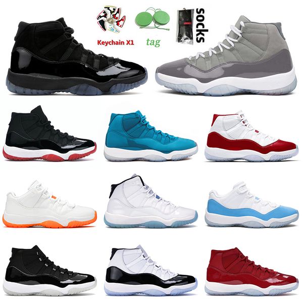 

2022 wholesale new jumpman 11s 11 basketball shoes gamma blue cool grey bred dolphins cherry citrus 25th anniversary jubilee mens women trai