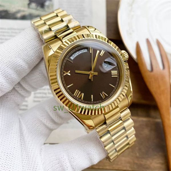 Relógio de luxo Mens Watch 41mm 36mm relógios de alta qualidade Movimento Mecânico Automático 904L Pulseira de Aço Inoxidável Luminosa Resistente à Água Relógio de Ouro Naviforce