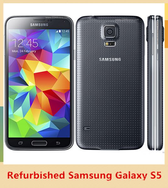 Original Samsung Galaxy S5 4G LTE celular REFERIRO-99%NOVO 5.1 polegadas G900F G900P G900V G900A 2GB 16GB 16MP Andriod Cellphone 1pc