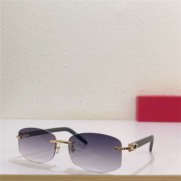 

sunglasses model 0031rs rimless irregular lens simple exquisite shape popular style uv400