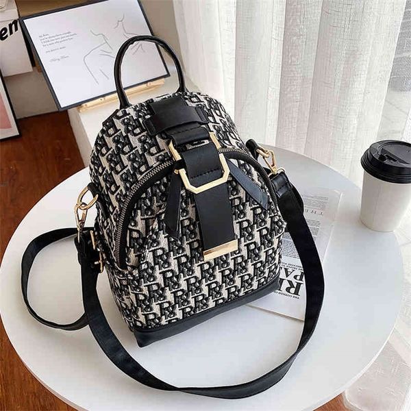 

factory super discount 70% off double shoulder bag early autumn trendy canvas backpack ins women's single shoulder bag